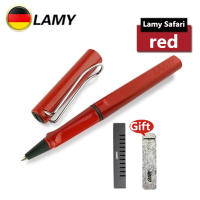 LAMY Safari Rollerball Pen ของแท้100% （สีแดง）ปากกาโรลเลอร์บอล ลามี่ , ไส้ปากกาโรลเลอร์บอล LAMY M63 หัว M