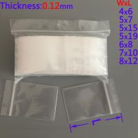 100Pcs Transparent Zip lock Poly Plastic Bags Zipper Sealing Ziplock Zip Zipped Lock Resealable Clear Bag Small Pouches Packing