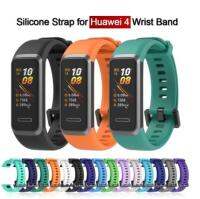 Huawei Band 4ซิลิโคน Huawei Band 4 Watchband ทนทานและติดตั้งได้ง่ายสายสมาร์ทวอท์ชสำหรับ Huawei Band 4