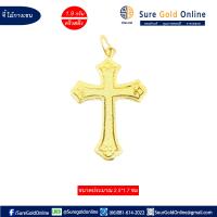 จี้ไม้กางเขน ทองคำเเท้ 96.5% น้ำหนัก 1.9 กรัม(ครึ่งสลึง) ขนาด2.5*1.7 ซม   CROSS Gold jewelry pendant  96.5 % Weight 1.9 G .Size 2.5*1.7 CM