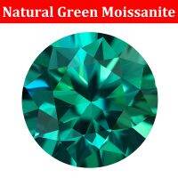 Natural Green Emerald Moissanite Stones Loose Gems 0.3ct To 6ct Green Excellent Cut VVS1 With GRA Certificate For Jewelry Making