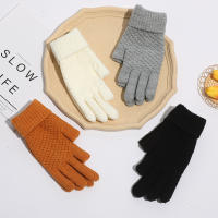 Student Gloves Thick Warm Gloves Couple Gift Women Winter Gloves Pure Color Gloves Women Gloves Knitted Gloves