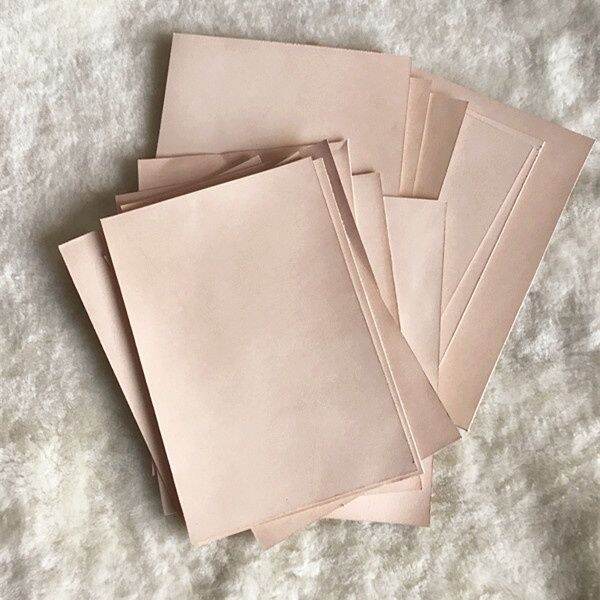 Natural Colour Vegetable Tanned Cowhide Leather A4 / A3 Lazada