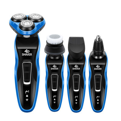 Multifunctional 4 In 1 Electric Shaver Washable Floating Blade Whole Male Body Rechargeable Beard Trimmer Shaving Machine F35
