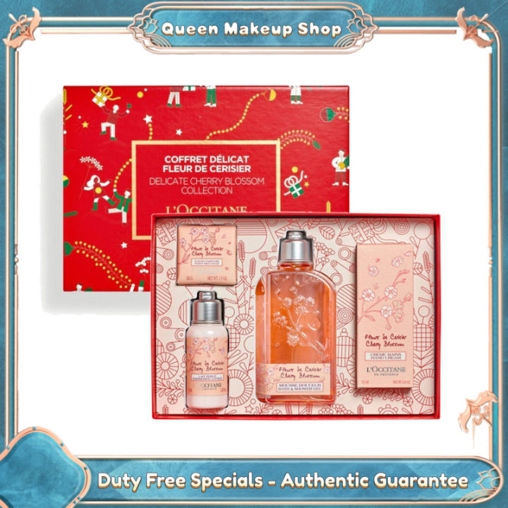 L occitane Christmas limited edition cherry blossom set Lazada PH