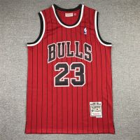 Nba Chicago Bulls No. ไม่ซ้ําใคร ชุดเครื่องแบบบาสเก็ตบอล ปักลาย 23 Airman Joe 97-98 Season สีแดง สไตล์เรโทร 572548