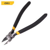 NEW Deli คีมตัดสายไฟ คีมตัดลวด 6inch คีมตัด คีมปากเฉียง คีมปากแหลม ครีมตัดสายไฟ คีม Cutting Nippers ราคาถูก คีมตัดสายไฟ คีม อุปกรณ์ช่าง