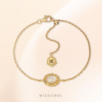 Mizuchol - กำไลเงินแท้ ประดับพลอย Moonstone แท้ Gentle Moon Bracelet