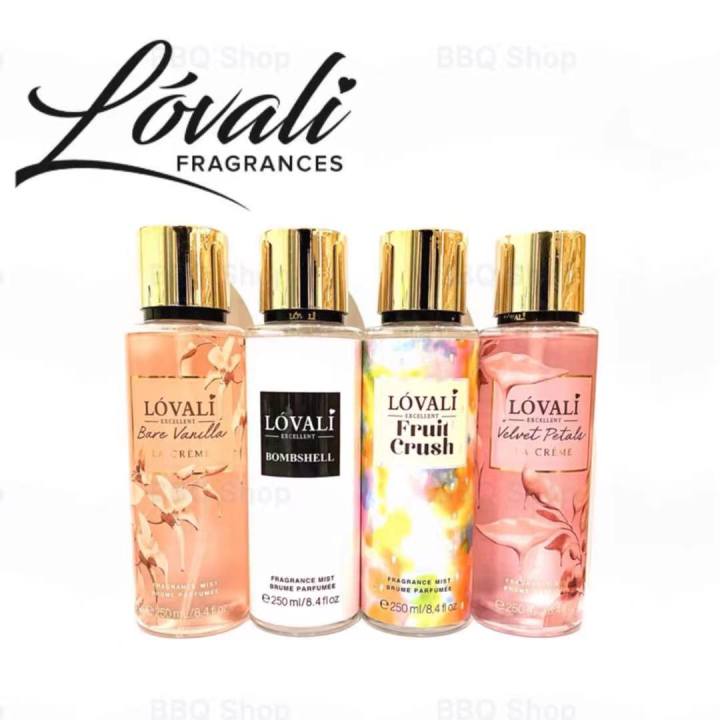 Lovali Excellent Perfume Fragrance Mist 250mL (Bare Vanilla/Fruit Crush ...