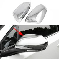 2 PCS Chrome Side Door Rearview Mirror Cover Trim Cap Car Accessories Silver ABS for 2019-2022