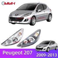 โคมไฟหน้าสำหรับเปอโยต์ Peugeot 207 2009-2013 ไฟหน้าสำหรับ ไฟหน้า โคมไฟหน้า ไฟหน้า​โปรเจค​เตอร์​ โคมไฟหรถยนต์ เลนส์กระจก headlamp headlight front light lens