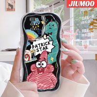 เคส JIUMOO สำหรับ Xiaomi Redmi 10 Prime 10C 9 Prime 12C POCO C55 POCO M2ลายการ์ตูนขอบคลื่นเนื้อครีมกันกระแทกแบบใสนิ่มเคสมือถือฝาครอบป้องกันโปร่งใสลายกล้องถ่ายรูปที่สร้างสรรค์ซิลิกาเจล