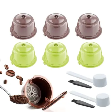 Reusable Coffee Capsule For Nescafe Dolce Gusto Machine Refillable Coffee  Capsule Filter Cup Kit