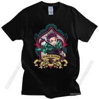 เสื้อยืดโอเวอร์ไซส์เสื้อยืด ผ้าฝ้ายนิ่ม พิมพ์ลายอนิเมะ Kimetsu No Yaiba มังงะ Demon Slayer 100 สไตล์วินเทจ สําหรับผู้ชาย S-5XL