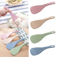 ✜▫► Wheat Rice Spoon Household Rice Cooker Non Stick Rice Spoon Kitchen Rice Spoon Rice Spatula Dinner Mats