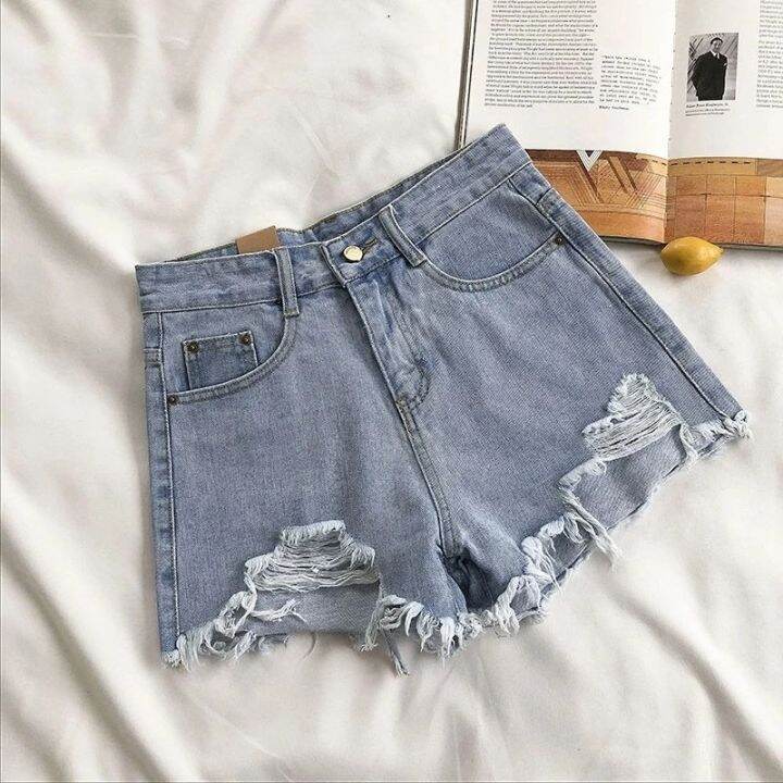 casual-high-waist-denim-shorts-women-summer-plus-size-pocket-tassel-hole-ripped-jeans-short-female-femme-short-pants-women