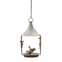 【Ready Stock】Parrot Bird Feeder Metal Home Garden Decor Retro Rustic Vintage Weathered Country Handmade Bird Feeder