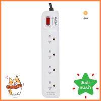 รางปลั๊กไฟ 4 ช่อง 1 สวิตซ์ DATA AP4195 3 ม. สีฟ้าPOWER STRIP DATA AP4195 4-OUTLET 1-SWITCH 3M BLUE **หมดแล้วหมดเลย**