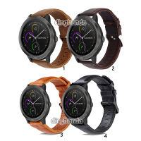 สายนาฬิกาหนังวัวสำหรับGarmin vivoactive 3 Music