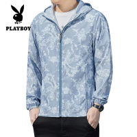 PLAYBOY Anti-UV Coat Summer Light Jacket Casual Outdoor Men And Women With Camouflage Jacket Oversized Coat M-5XL