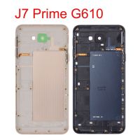 สำหรับ Samsung Galaxy J7 Prime G610 G610F G610M ต้นฉบับใหม่แชสซีโทรศัพท์มือถือกรอบหลังที่คลุมแผ่นรองหลังแบตเตอรี่ด้านหลัง