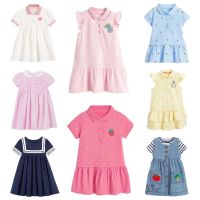 1-8y Girls Dress Baby Girls Cotton Dress Childrens Denim Skirt Princess Leisure Long Skirt Childrens Dress -hotsale