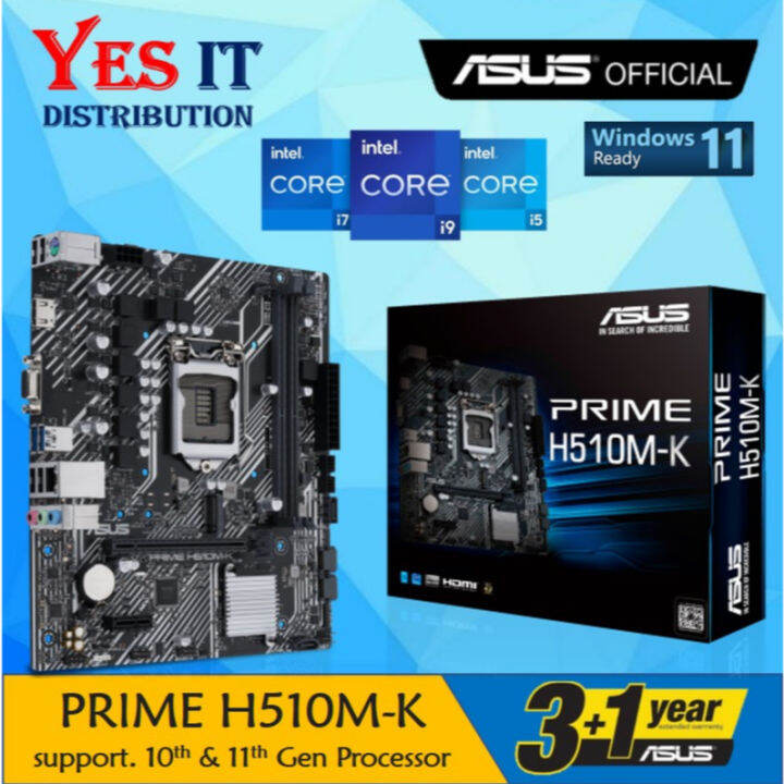 ASUS PRIME H510MK LGA1200 MATX Motherboard + INTEL 10TH GEN PROCESSOR