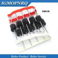 10PCS 10A10 R-6 DIP 10A 1000V 10a10 ไดโอดวงจรเรียงกระแสแกนไฟฟ้า ใหม่