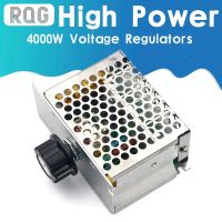 มอเตอร์ปรับเครื่องควบคุมความเร็วได้4000W Ac 110V-220V Scr การควบคุมการหรี่แสงตัวควบคุมแรงดันไฟฟ้าเทอร์โมสตัทนำเข้าพลังงานสูง