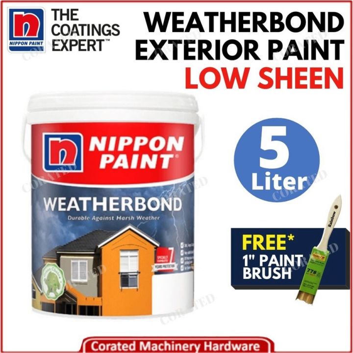 [CORATED] Nippon Paint Weatherbond Exterior Paint Outdoor Wall Cat ...