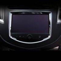 Carmilla 1 Piece ABS Chrome Car Central Navigation Decoration Frame Sticker Modified For Chevrolet Trax 2015 2016 Styling .