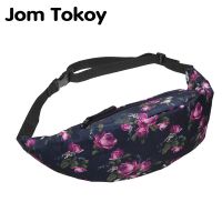 Jom Tokoy New Colorful Waist Pack For Men Fanny Pack Style Bum Bag Roses Women Money Belt Travelling Waist Bag 【MAY】