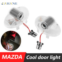 โลโก้ HD LED ติดประตูรถยนต์2ชิ้นโคมไฟโปรเจ็คเตอร์สำหรับ Mazda 8 RX8 CX-9 RX-8 6 ATENZA RUIYI A8 MPV