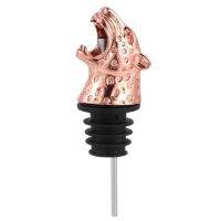 Alloy Leopard Head Shaped Wine Pourer Spers ฝาขวดไวน์น่ารักขวดเครื่องดื่ม Sper Home Party