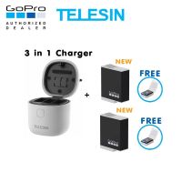 Telesin GoPro 11 / 10 / 9 Telesin Allin Box 3 in 1 Charger &amp; Card Reader &amp; Storage Box + Enduro Battery x 2 [ใหม่] ของโกโปรแท้