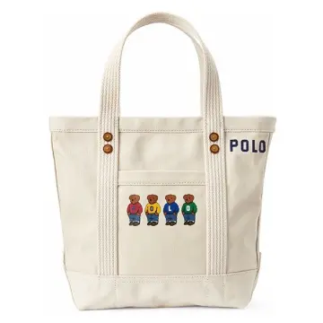 Polo Ralph Lauren Canvas Polo Bear Tote Bag