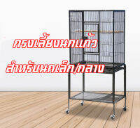 กรงนก เคลือบกันสนิม ขนาด 61x42x134 cm สามารถเลี้ยงได้ทุกขนาด เล็ก กลาง ใหญ่