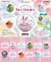 Japan Re-ment Pokemon Candy Toy Rement Miniature Four Seasons Poke Ball Pikachu Figure Anime Cute Kawaii Collect Gift