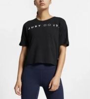 AQ5178-010 เสื้อวิ่งหญิง NIKE สีดำ "Just Do It"