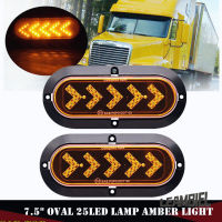 Leambiel ไฟเครื่องหมายเบรคสัญญาณเลี้ยวและหยุดรูปไข่25LED ไฟท้าย1คู่พร้อมไฟสัญญาณเตือนลูกศรสำหรับรถพ่วงมอเตอร์ไฟฟ้า【fast】