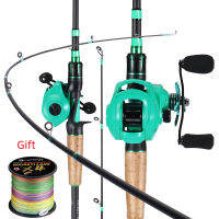 Souilang Casting Rod And Reel Set 8Kg ลากสูงสุด8.1:1อัตราทดเกียร์ความเร็วสูง Super Smooth Casting Reel และ Bass Fishing Rod Set