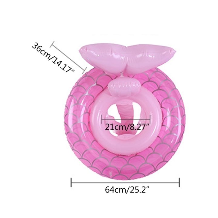 inflatable-mermaid-float-swim-rings-for-kids-swimming-pool-bathtub-swim-gear-outdoor-infant-water-play-toy-party-supply