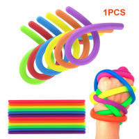 1PCS Soft Rubber Stretchy String Noodles Stress Anxiety Relief Toy for Adults Kids Birthday Party Favors Randon Colors