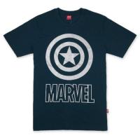 เสื้อยืดมาร์เวล กัปตันอเมริกา MARVEL-9193-NV สีกรม