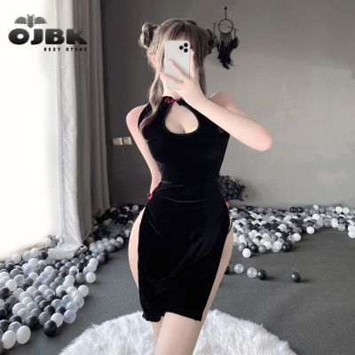 OJBK Sexy Lingerie For Women Cheongsam Cosplay Play Costumes Japanese Anime Hollow Out Charming Backless Design Porn Outfit 0705