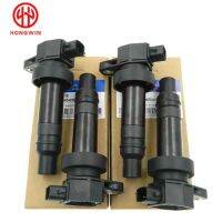 สวิตช์/คอล์ยจุดระเบิด4ชิ้นพร้อมสายต่อ273012B010 27301-2B010สำหรับ Hyundai สำหรับ Kia Motor 10-11สำหรับ1.6L เกียโซล