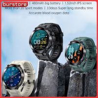 Burstore สมาร์ทวอทช์กันน้ำ,สมาร์ทวอทช์กันน้ำสำหรับกีฬากลางแจ้งมี GPS สมาร์ทวอชสำหรับผู้ชาย K37สายรัดข้อมือสายรัดข้อมือฟิตเนสตรวจสอบสุขภาพสแตนด์บายได้ยาวนานมาก