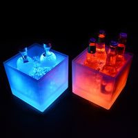 Buckets Coolers Ice Bags LED Ice Bucket Wine Cooler Colors Changing Champagne Wine Bucket for Party Home Bar Hot