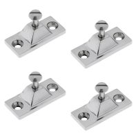 4 Pieces Marine 316 Stainless Steel Bimini Boat Top Side Mount Deck Hinge Accessories