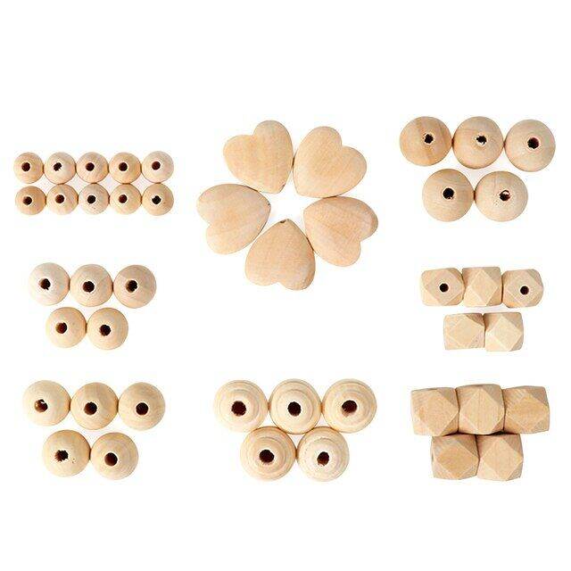 tyry-hu-45pc-wooden-natural-beads-sets-spiral-baby-teething-toys-handmade-making-necklace-bracelet-diy-crafts-baby-teethers